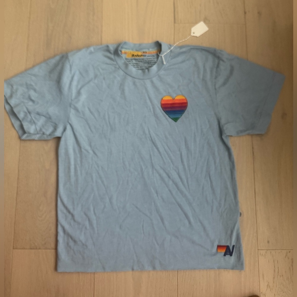 Aviator Nation Rainbow Patch Tee